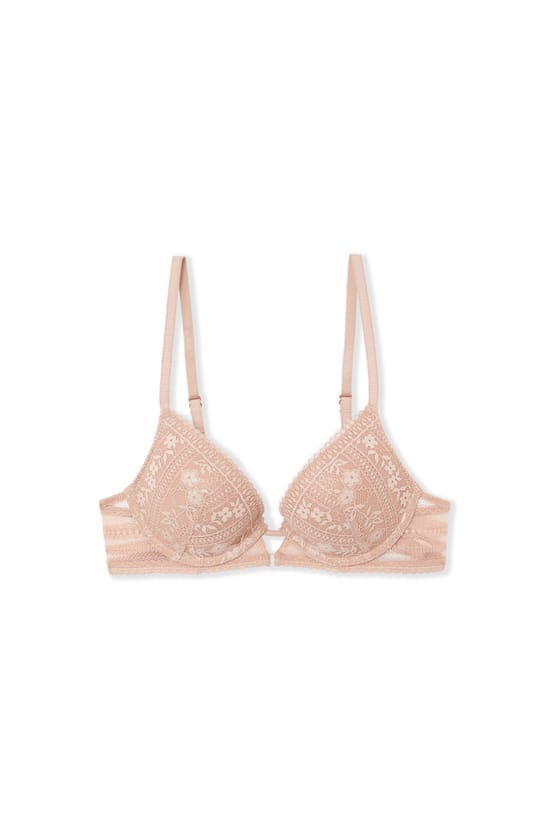 Bra N.2 - The Plunge Push-up in Iridescent Lace;${refinementColor}