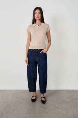 Polo manches courtes &agrave; boutons;${refinementColor}