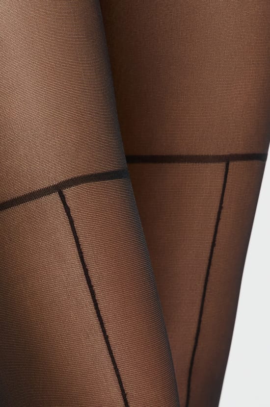 Transparent tights with lines - 15D;${refinementColor}
