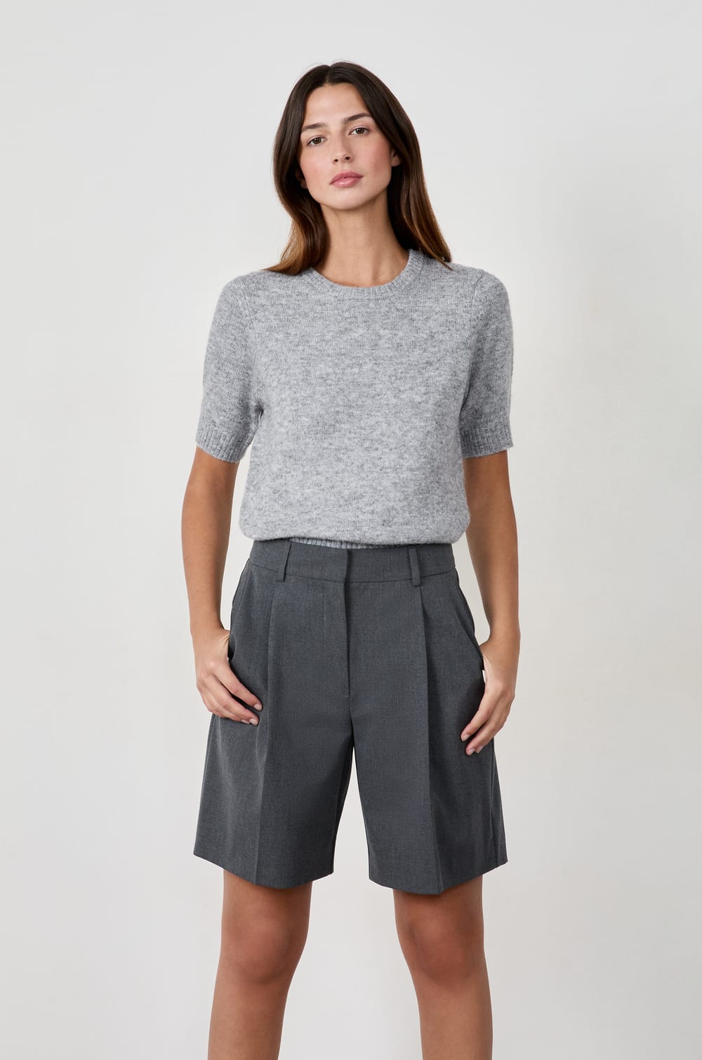 Straight Cut Shorts;${refinementColor}
