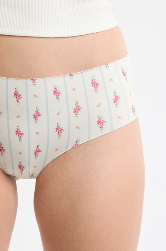 Hipster en microfibre sans couture &agrave; motifs;${refinementColor}