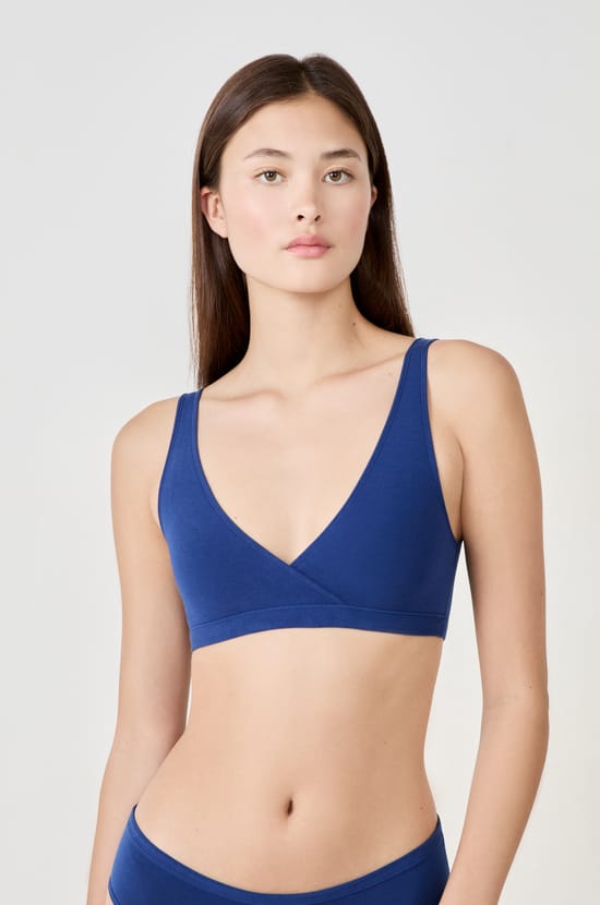 Soutien-gorge brassière réversible en coton biologique extensible;${refinementColor}
