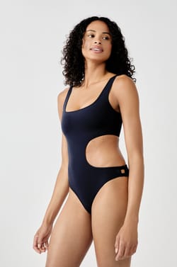 One-piece swimsuit with side cut-out Marcia Wear x Etam;${refinementColor}
