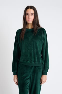 Sweatshirt de pyjama en velours;${refinementColor}
