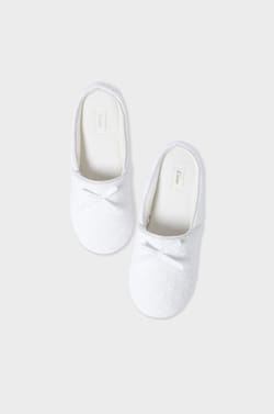 Chaussons mules &agrave; n&oelig;ud;${refinementColor}