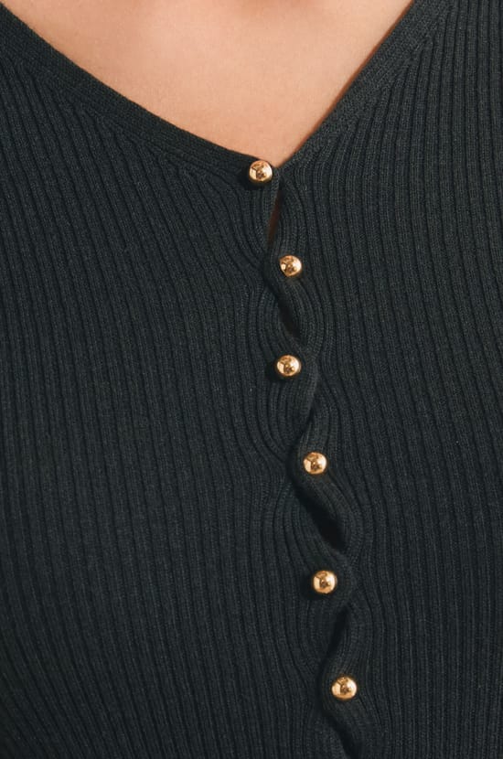 Cardigan c&ocirc;tel&eacute; &agrave; col V avec laine;${refinementColor}