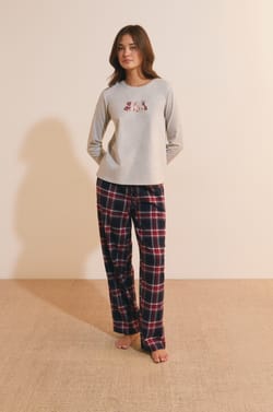 Ensemble de pyjama 3 pi&egrave;ces en coton;${refinementColor}