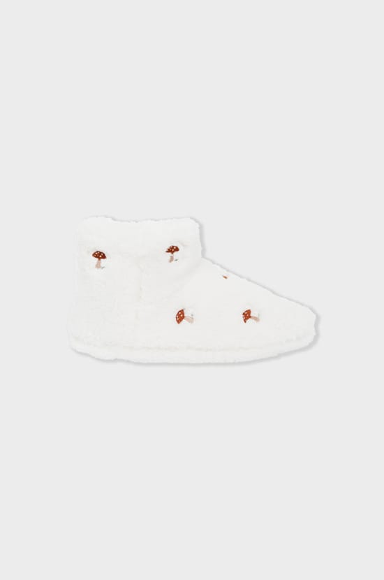 Chaussons bottines en fausse fourrure;${refinementColor}
