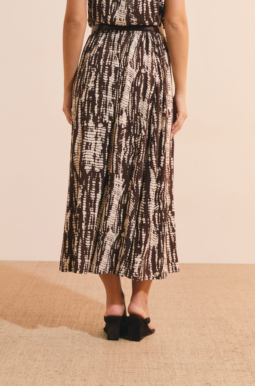 Jupe longue &agrave; motifs;${refinementColor}