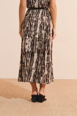 Jupe longue &agrave; motifs;${refinementColor}