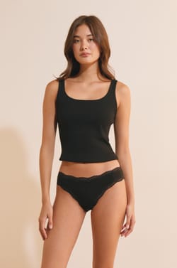 Lots de 3 culottes en coton et dentelle;${refinementColor}
