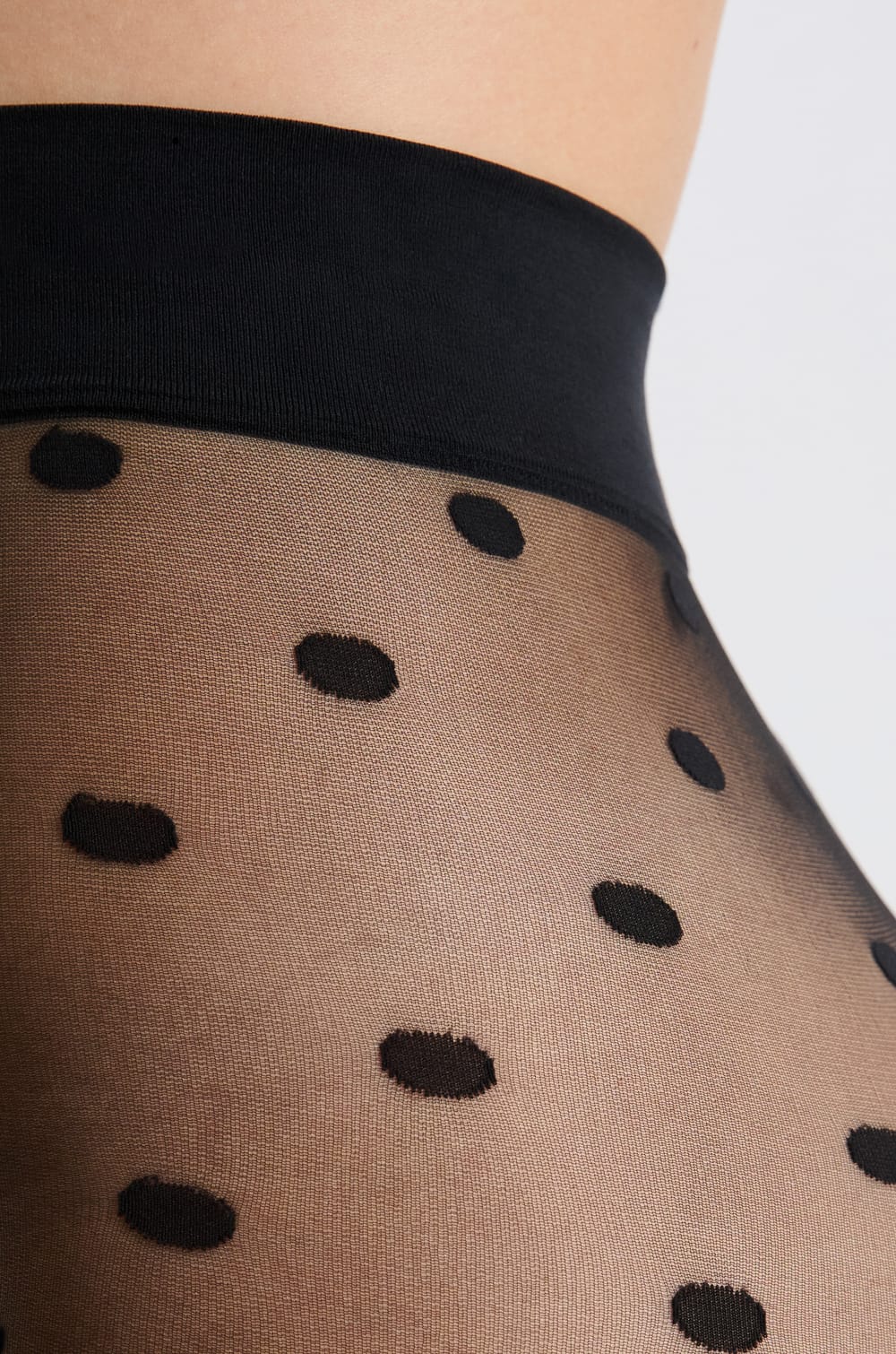 Collant transparent à motifs;${refinementColor}