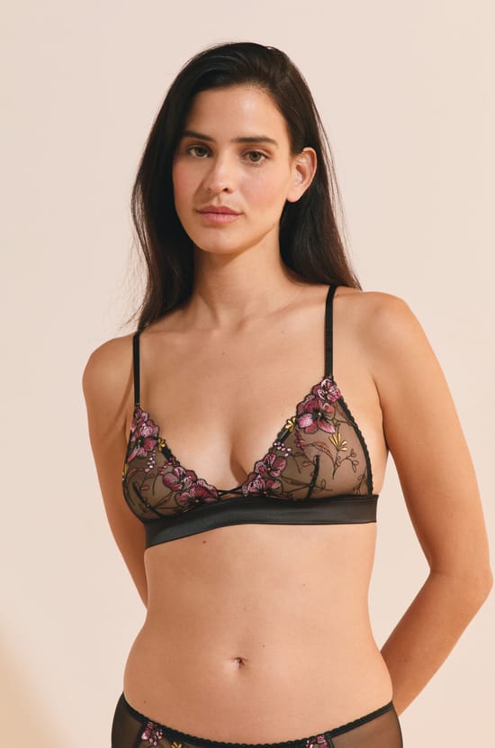Triangle Bra With Embroidery;${refinementColor}