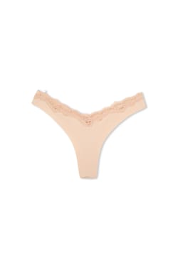 Tanga avec d&eacute;tail dentelle;${refinementColor}