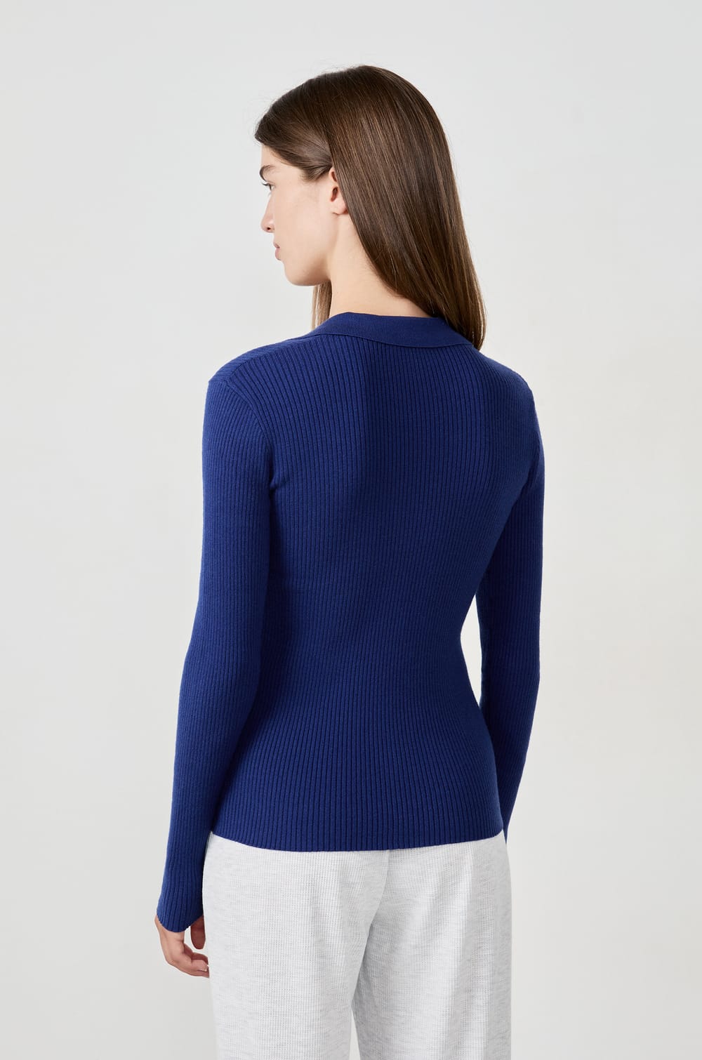 Polo manches longues;${refinementColor}