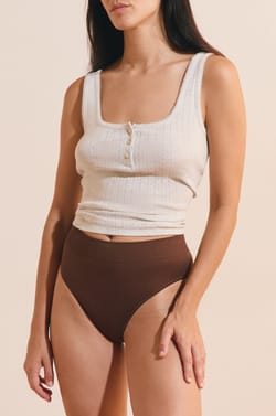 Culotte midi &eacute;chancr&eacute;e;${refinementColor}