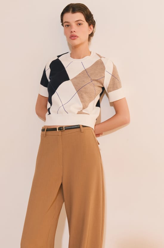 Pantalon fluide droit;${refinementColor}
