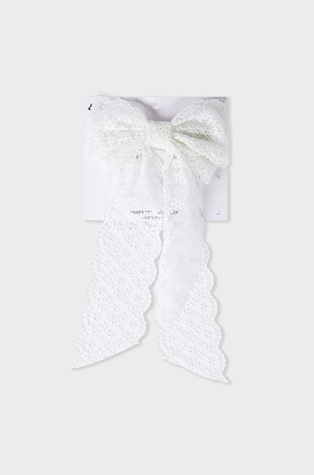 Haarspeld met geborduurde strik;${refinementColor}