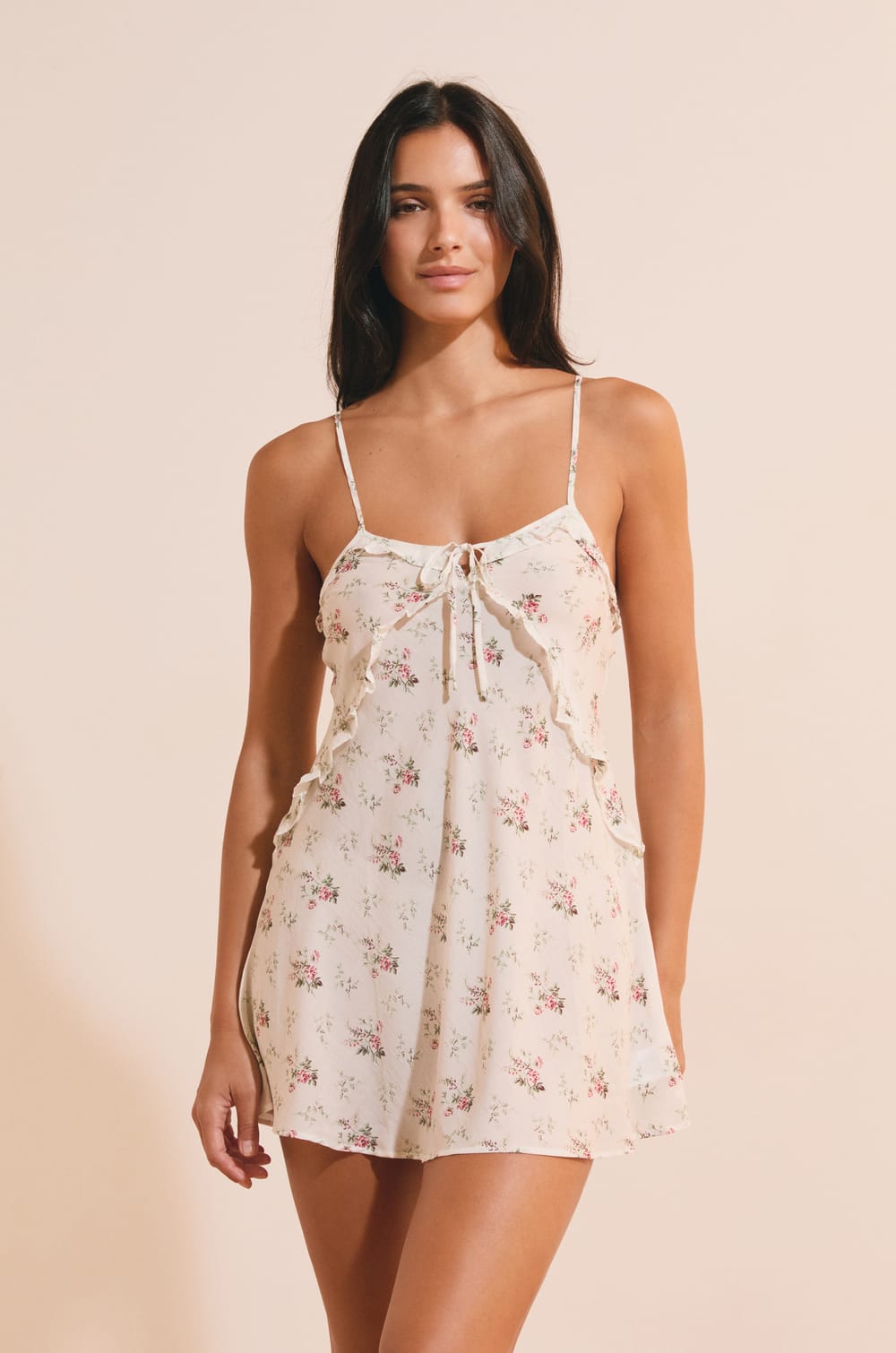Nuisette &agrave; motifs fleuris;${refinementColor}