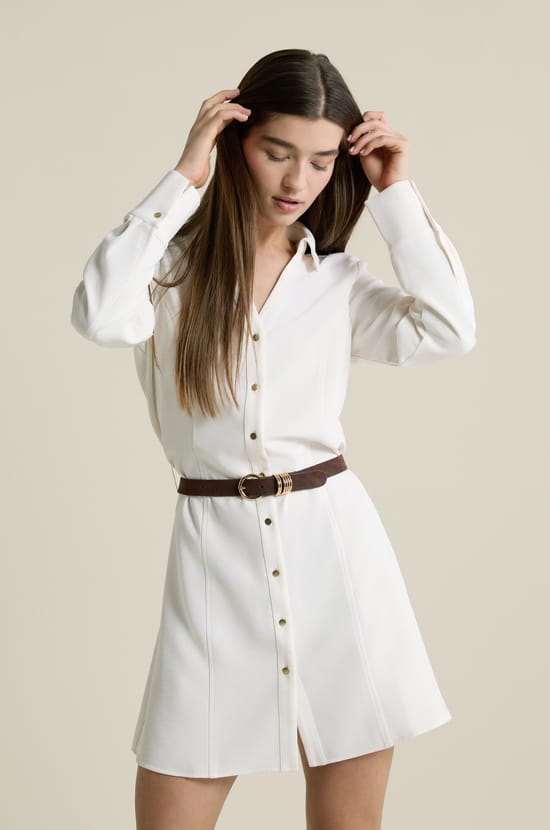 Robe ceintur&eacute;e;${refinementColor}