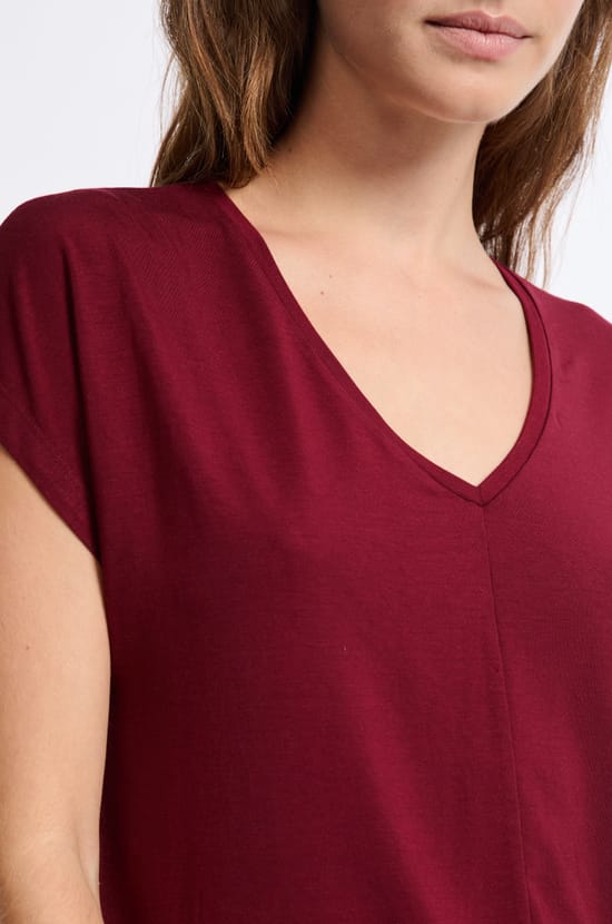 T-shirt de pyjama manches courtes;${refinementColor}