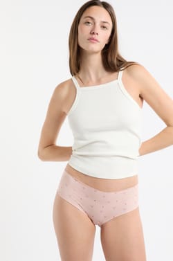 Hipster en microfibre sans couture &agrave; motifs;${refinementColor}