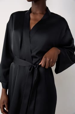 Long Satin Robe With Lace Details;${refinementColor}