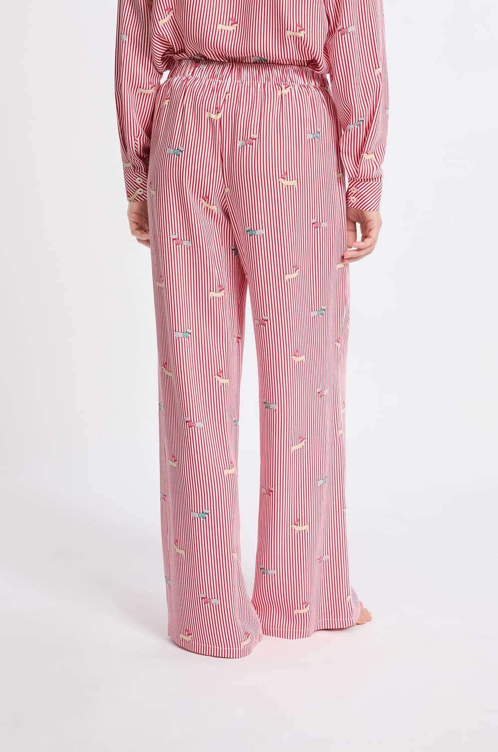 Patterned Pajama Pants;${refinementColor}