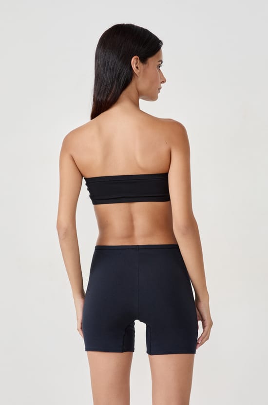 Bandeau sans armatures en coton biologique extensible;${refinementColor}