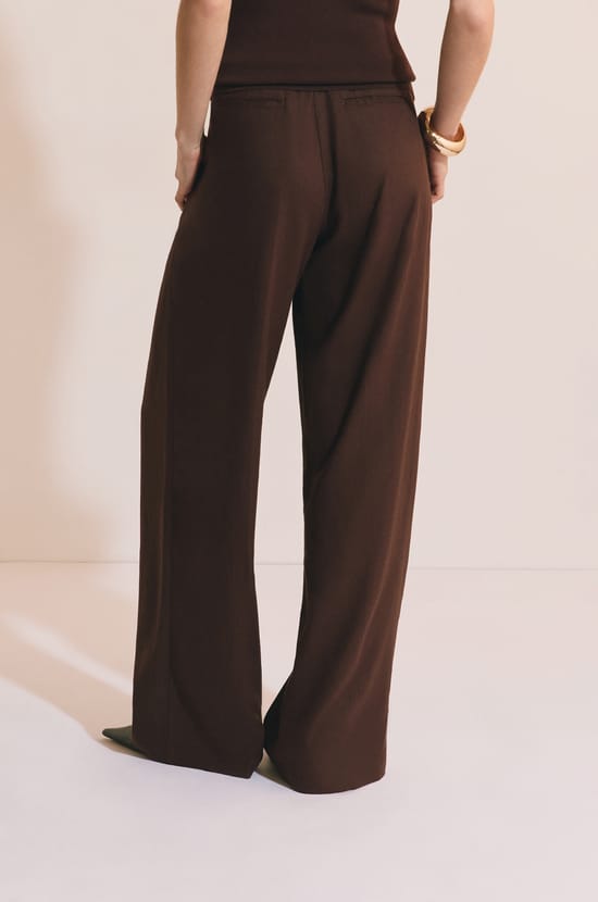 Pantalon large en lin;${refinementColor}