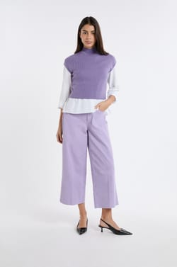 Pull sans manches col montant;${refinementColor}