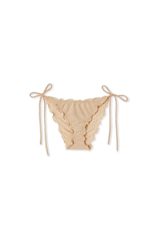 Bas de maillot de bain bikini &agrave; nouer paillet&eacute;;${refinementColor}