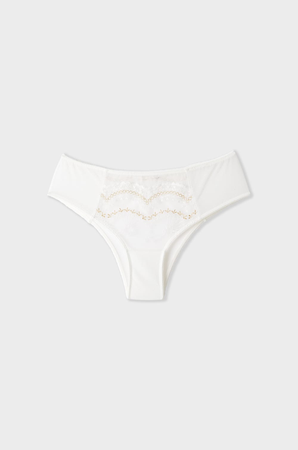 Iridescent Effect Embroidered Boyshort;${refinementColor}