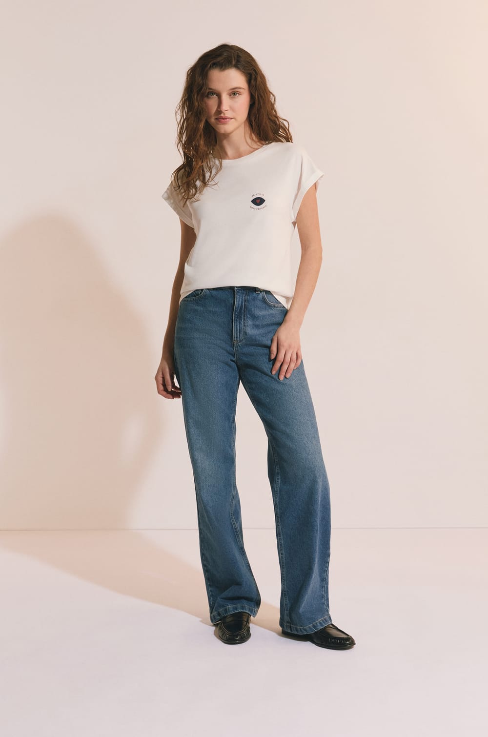 T-shirt manches courtes avec coton;${refinementColor}