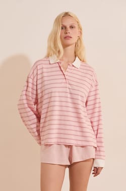 Katoenen T-shirt met strepen;${refinementColor}