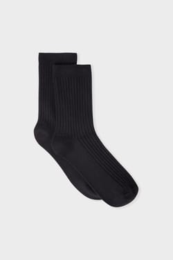 Ribbed Effect Socks;${refinementColor}