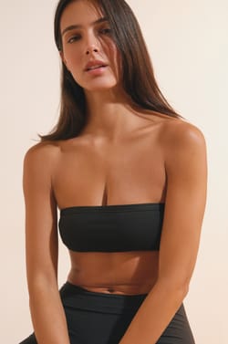 Bandeau sans armatures en coton biologique extensible;${refinementColor}