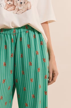 Pantalon de pyjama &agrave; motifs chiens;${refinementColor}