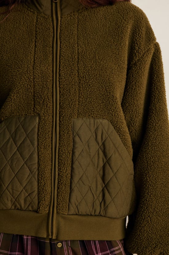 Veste de pyjama avec col montant;${refinementColor}