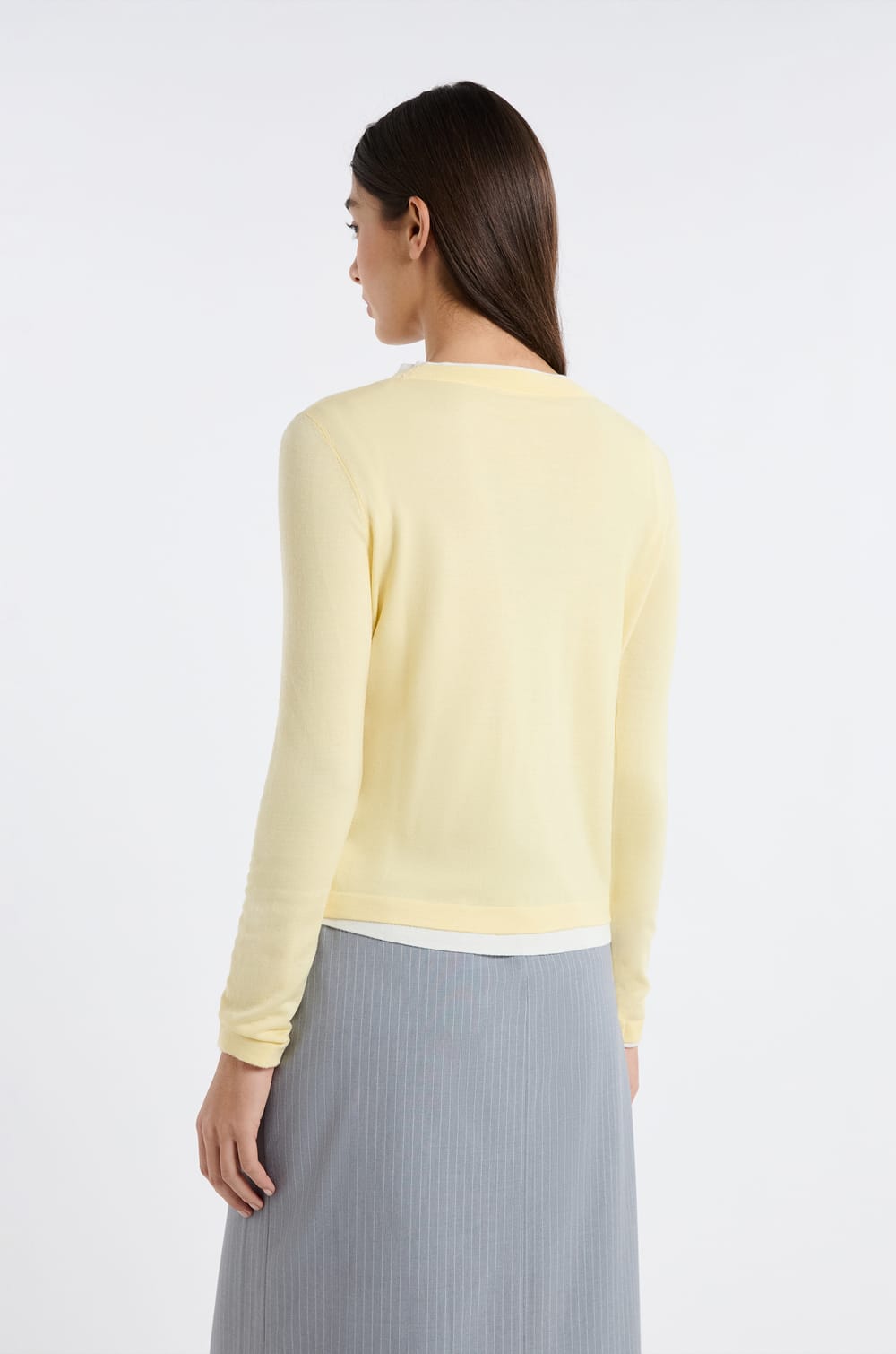 Round Neck Sweater 100% Wool;${refinementColor}
