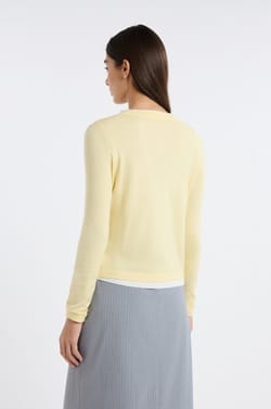 Round Neck Sweater 100% Wool;${refinementColor}