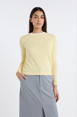 Round Neck Sweater 100% Wool;${refinementColor}