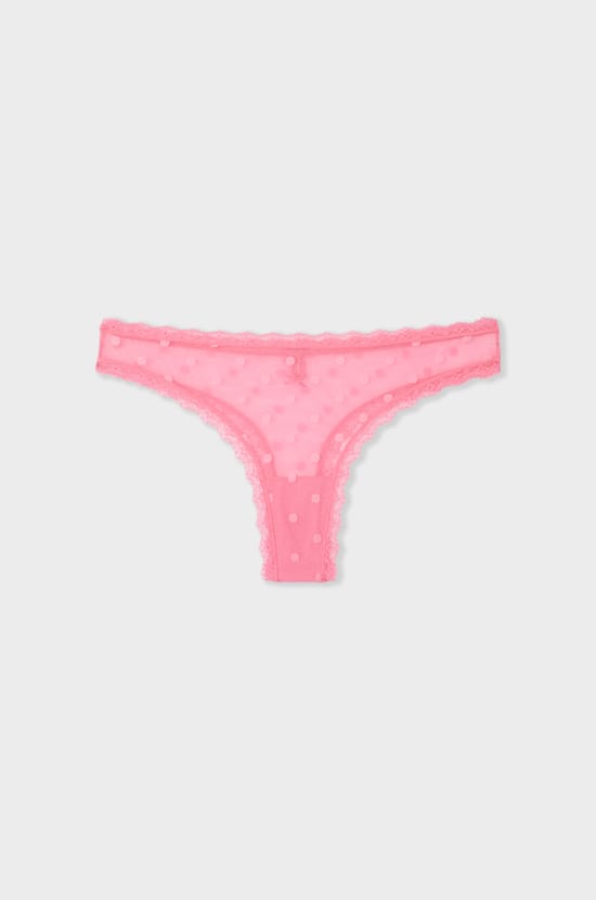 Printed lace tanga;${refinementColor}