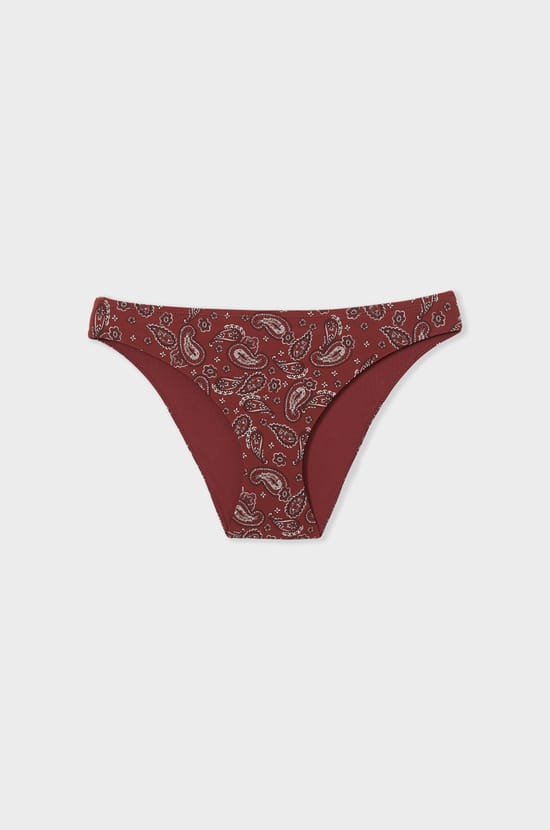 Printed Bikini Bottom Brief;${refinementColor}