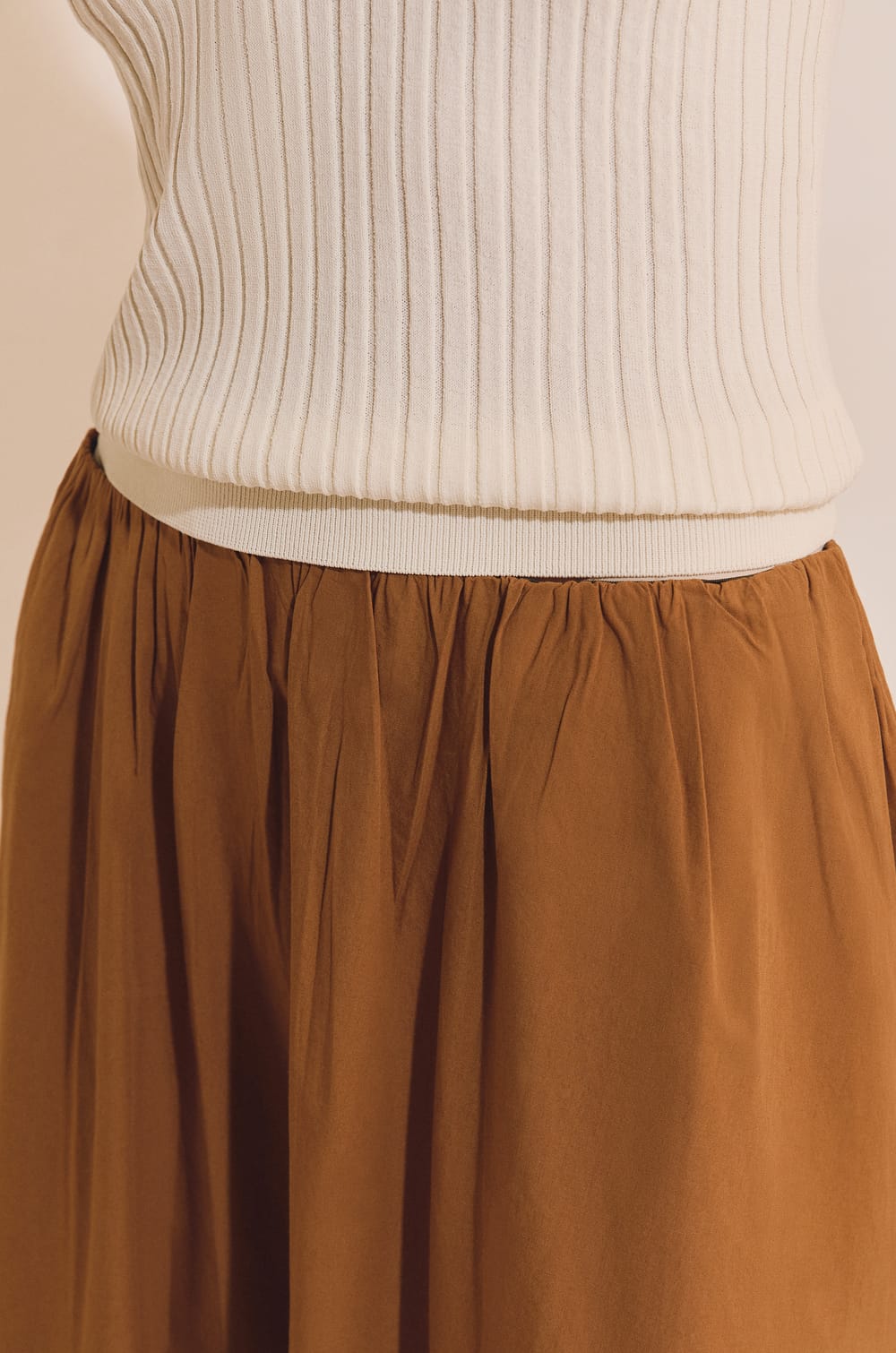 Jupe longue en coton;${refinementColor}