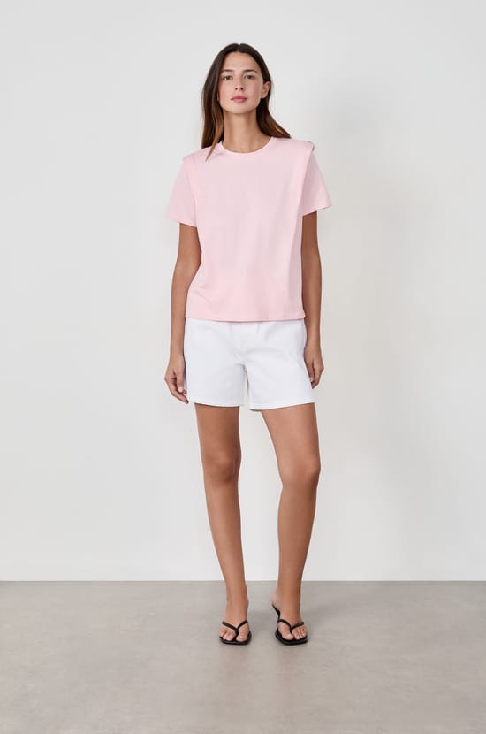 Short-sleeved cotton T-shirt;${refinementColor}
