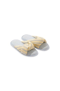 Chaussons tongs en coton;${refinementColor}