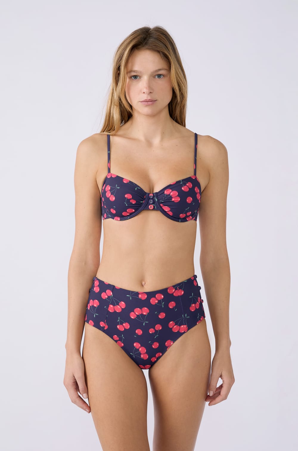 Marcia Wear x Etam High-Waisted Bikini Bottom;${refinementColor}