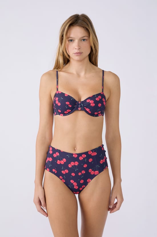 Marcia Wear x Etam High-Waisted Bikini Bottom;${refinementColor}