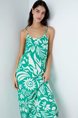 Lange bedrukte nachtjapon;${refinementColor}